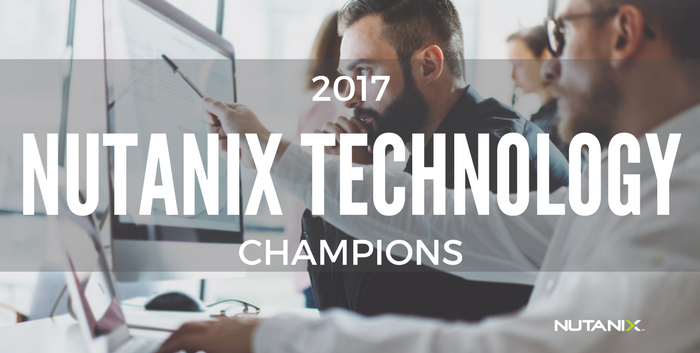 2017 Nutanix Technology Champions