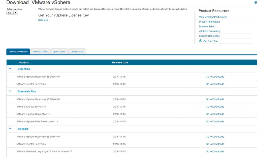Vmware Vsphere 6.5 Yayında