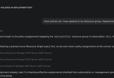 Azure Resource Manager MCP Server ile policy compliance kontrolu