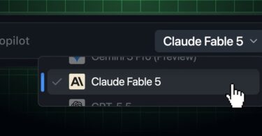GitHub Copilot model seçicisinde Claude Fable 5 seçili