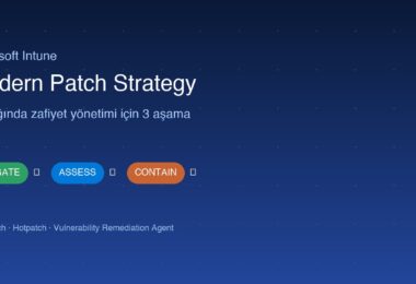 Microsoft Intune patch strategy 3 aşama