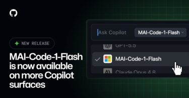 MAI-Code-1-Flash GitHub Copilot model picker