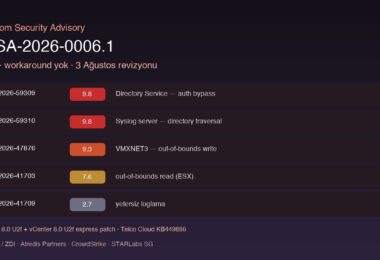 VMSA-2026-0006.1 Broadcom VMware güvenlik bülteni CVE listesi